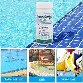 Oem Beager Pool Test Strips 6 In 1 Spa Test Strips Hot Tubs For Total Chlorine Free Chlorine Bromine Total Alkalinity Cyanuric Acid Total