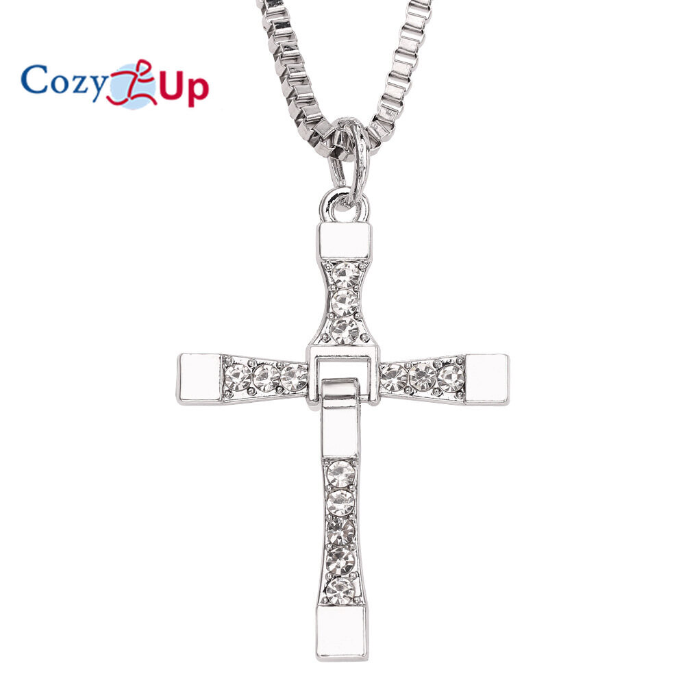 Cozy Up  Men and Women Cross Necklace Pendant Gold Silver