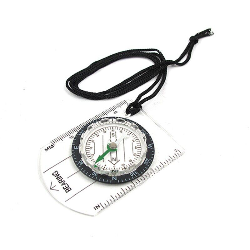 1Pcs Compass Military Camping Hiking Army Style Survival Marching Pointing Guider Compass
