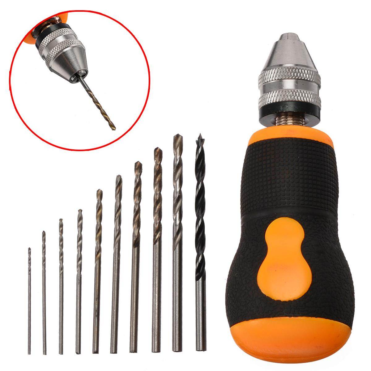 BOKALI Di Động Micro Mini Nhỏ Cầm Tay + 10 Chiếc Xoắn Khoan Dụng Cụ 0.8-3.0mm