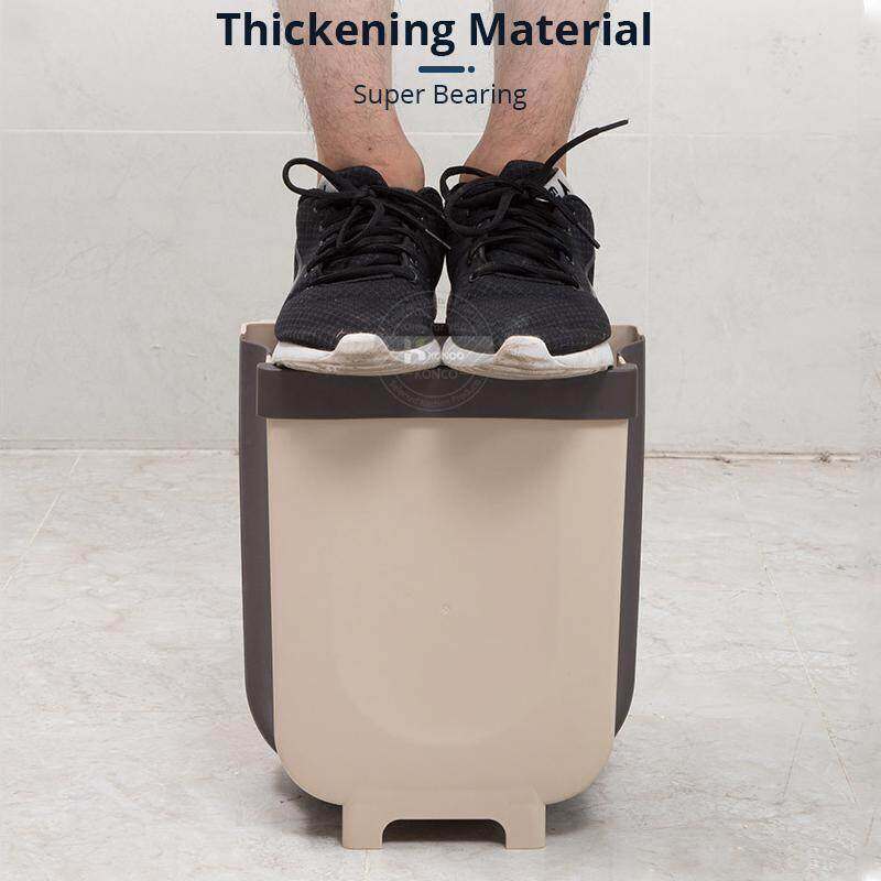 Konco 9L Gấp Gọn Thùng Rác Nhà Bếp Treo Tường Thùng Đựng Rác Thùng Đựng Rác Lớn Dung Tích Thùng Rác Xe Thùng Rác Có Thể Cho phòng Tắm Vệ Sinh Chất Thải Lưu Trữ Xô