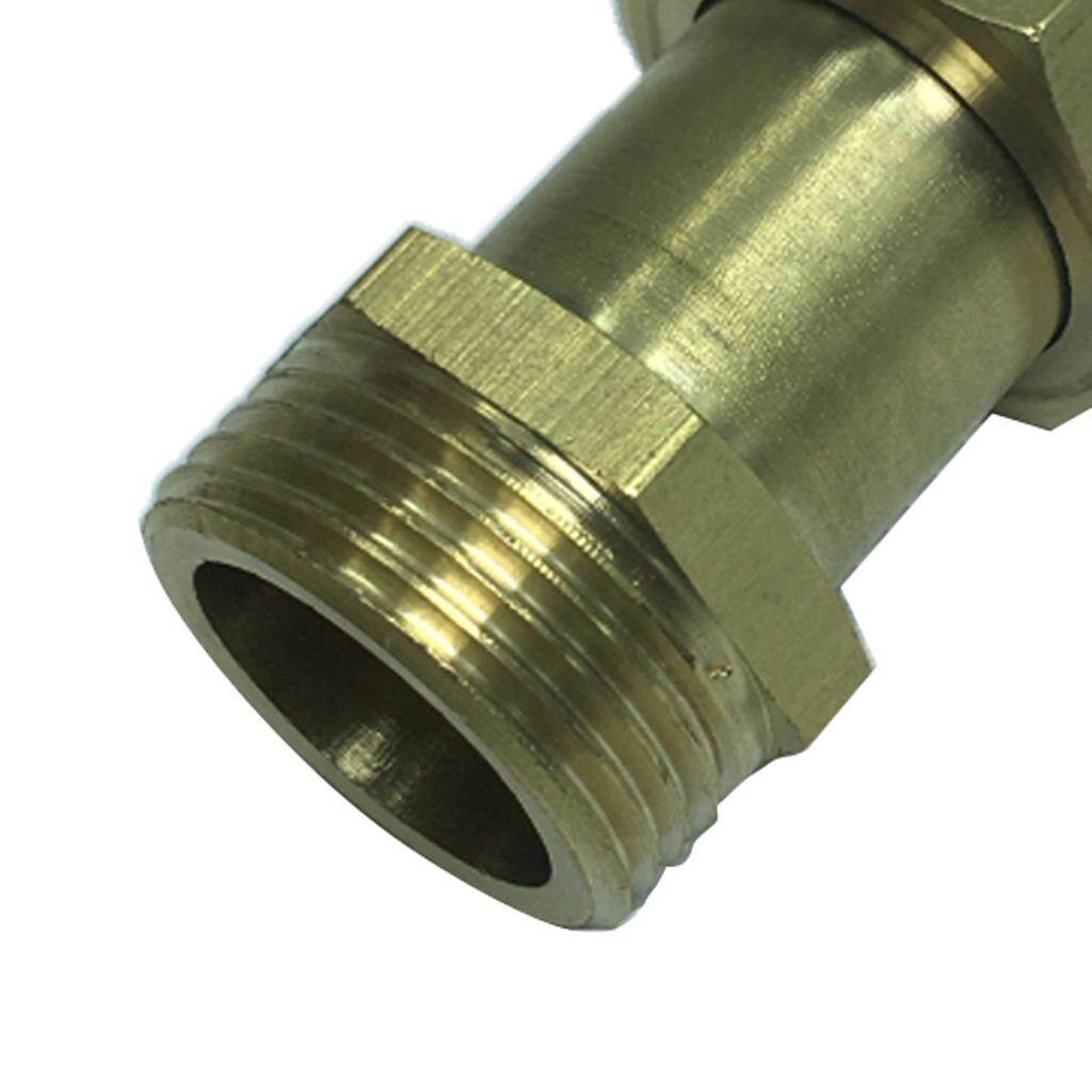 Blesiya 2 Way Brass Thread Adapter Inner Outer Wire Copper Joints Pipe Connector