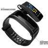 J-ZTONG สีบลูทูธ TalkBand ชุดหูฟัง Talk สมาร์ทสร้อยข้อมือกีฬาสมาร์ทวอท์ชเครื่องนับก้าวติดตามการออกกำลังกายสายรัดข้อมือ