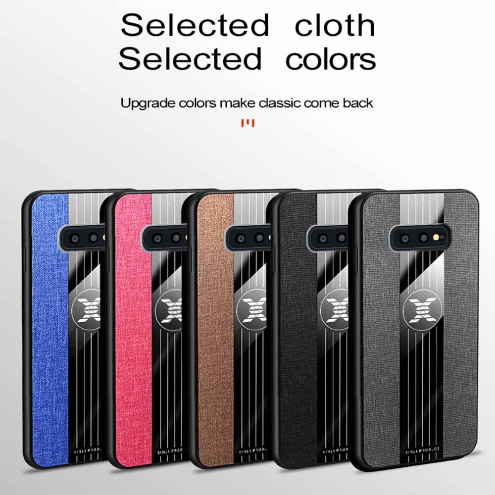 LEEWINDA For Samsung Galaxy S10E Phone Case, Leather Armor Cases Ring bracket Cover Shell