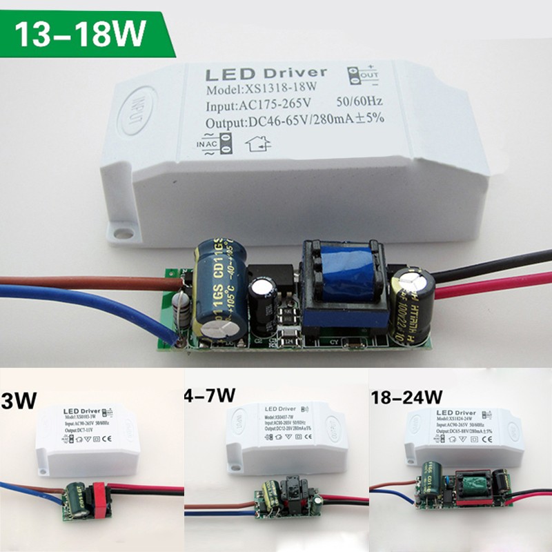 Replace LED Driver Tin Lantern series AC90~265V 3~24W Supply Adapter Accessories Brand New