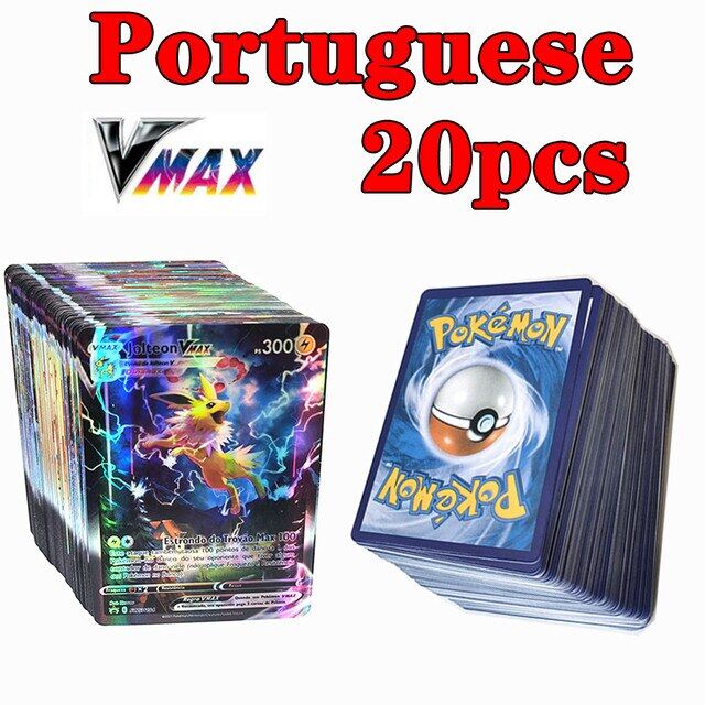 2022 New Portuguese Pokemon Cards Vmax Charizard Pikachu Carte Pokémon Game Battle Carte Trading Shining Cards