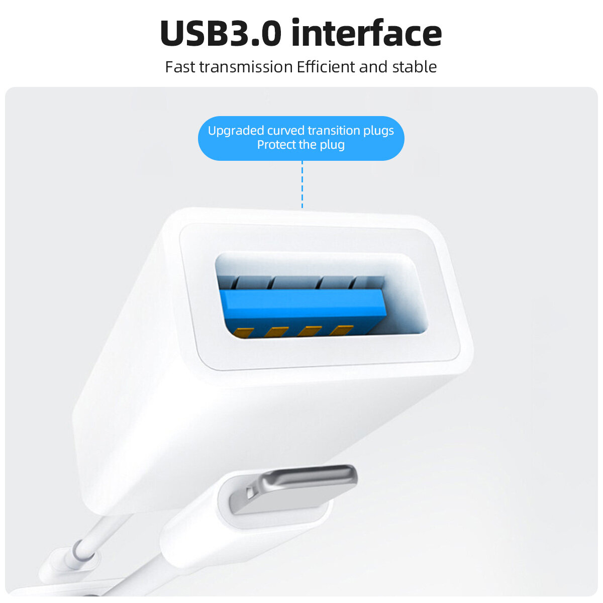 FONKEN Đầu Chuyển Đổi OTG Cho Cáp Dữ Liệu IOS Sang USB 3.0 Đầu Đọc Thẻ Camera Cho Đầu Chuyển Đổi Kết Nối Điện Thoại