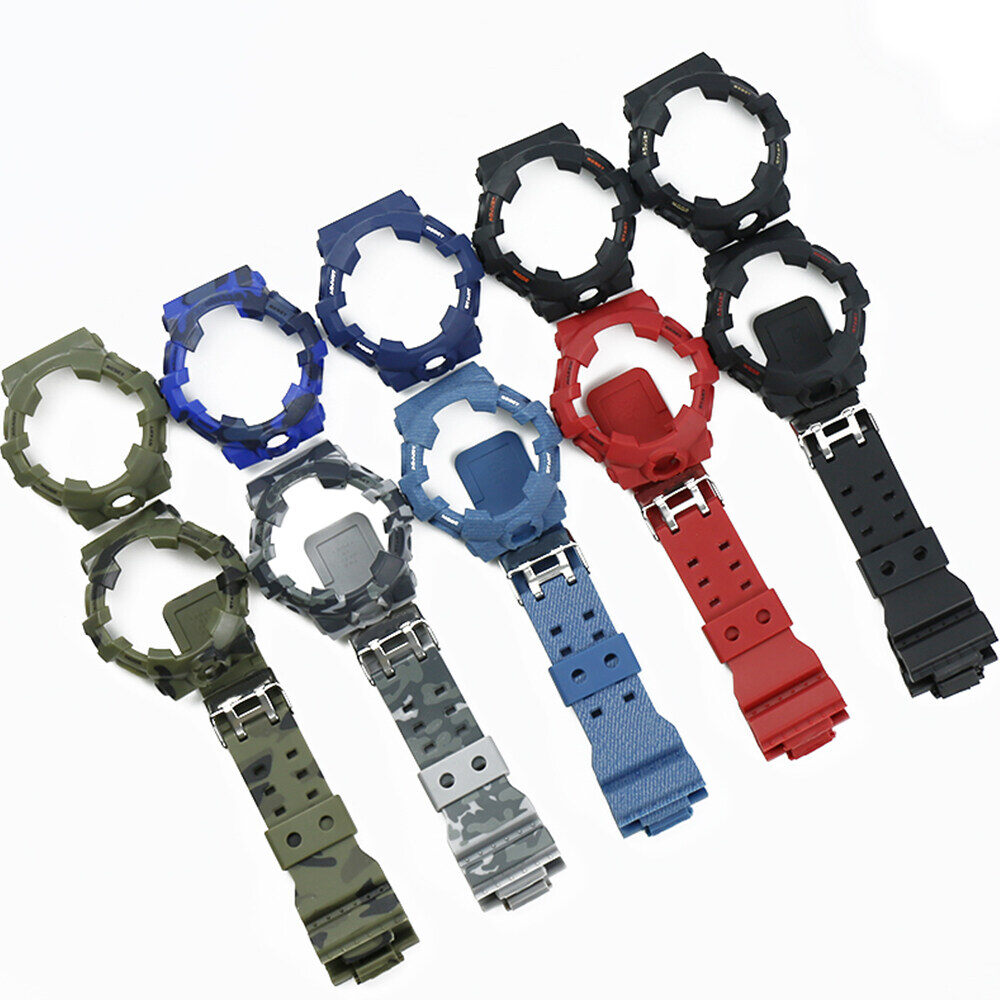( Ready Stock ）NEW Silicone suit Resin case + strap with tools For Casio GA700 710 735