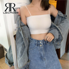 Áo 2 dây có mút ngực tiện lợi chất liệu lụa mềm mại LECROSE