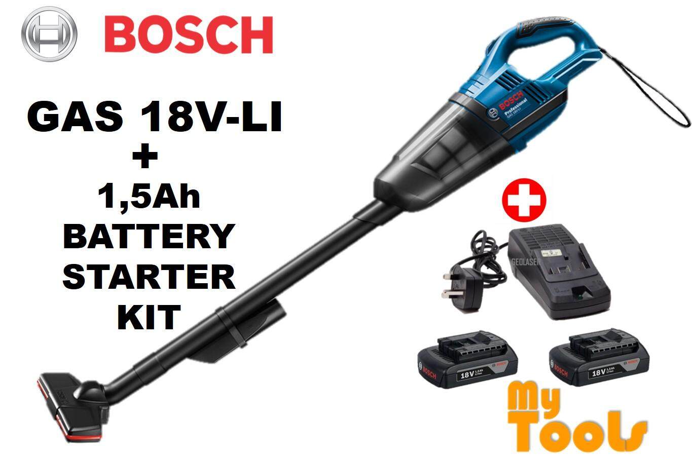 Bosch GAS 18VLi 18V Cordless Vacuum Cleaner Lazada