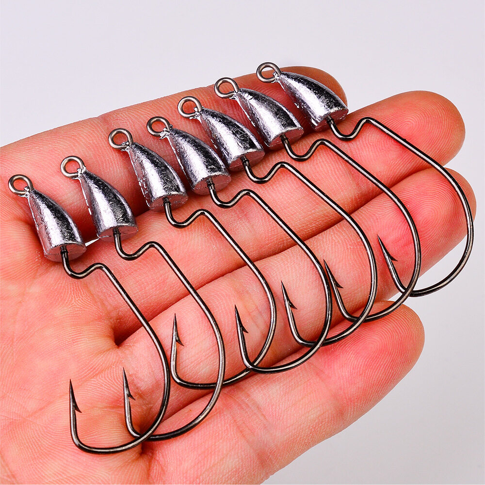 PROBEROS Jigging Hook 5pcs Lead Jig Head Hook 5g 7g 10g 14g Soft