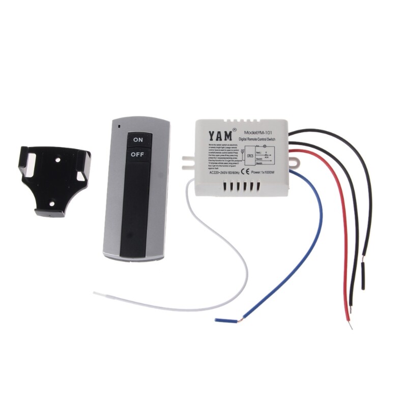 ✪Wireless 1 Channel ON/OFF Lamp Remote Control Switch Receiver Transmitter