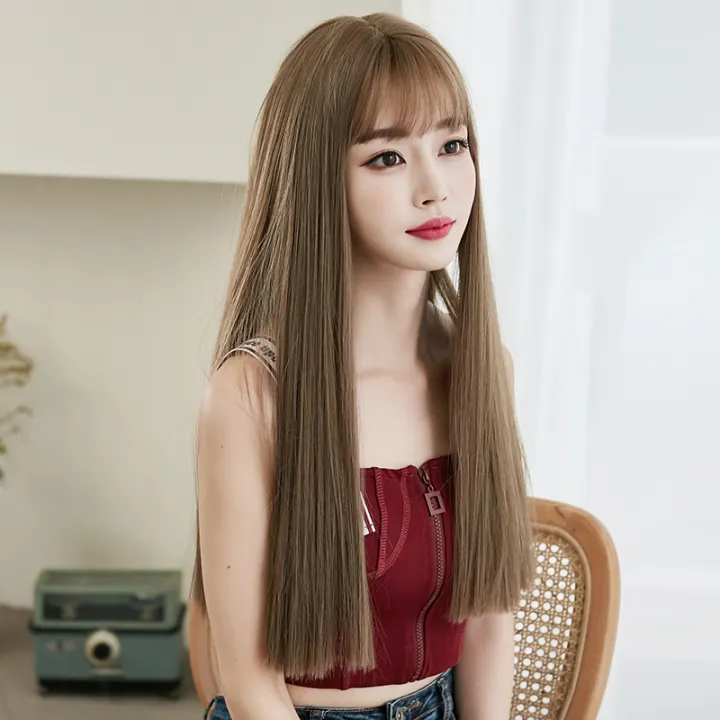 Long Straight Wig For Women Natural Fluffy Full Wig Fashion Wig