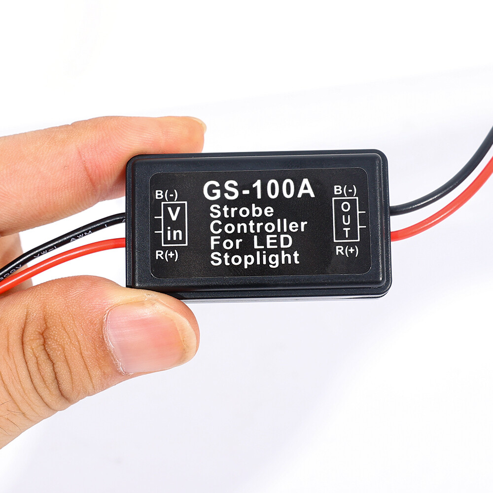 Phổ 12-24V Bộ điều khiển đèn nhấp nháy đèn phanh xe ô tô mô-đun cục chớp cho các loại xe xe máy tự động LED đèn tín hiệu dừng Thắng