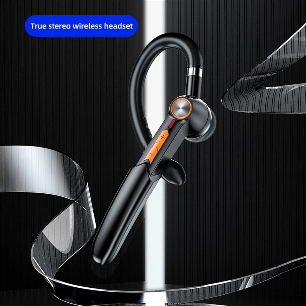 ME-100 Single Business Ear-Hook Wireless Bluetooth Headset 5.0  Touch Control Earphone Noise Canceling Stereo Earphone for Huawei Samsung Oppo