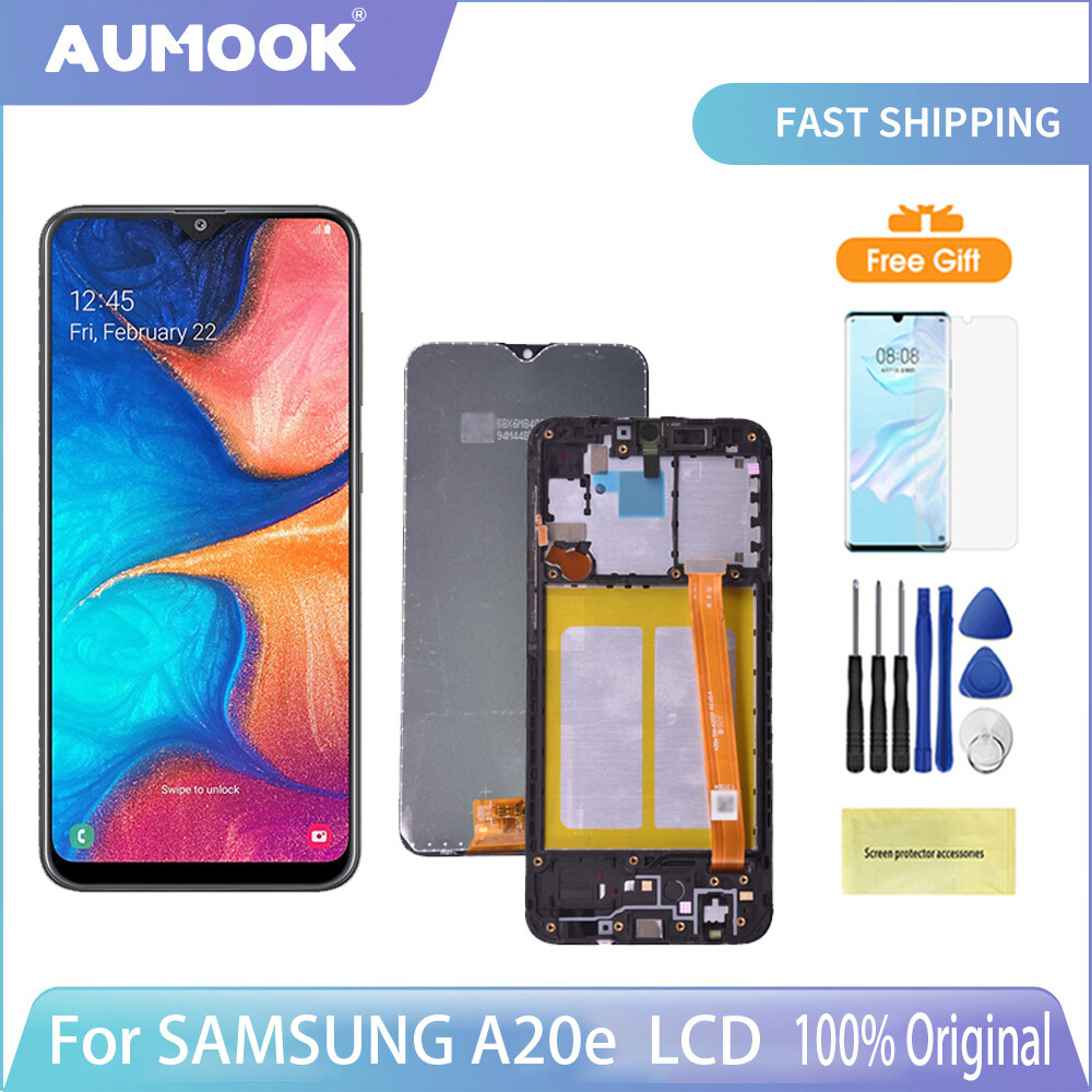 Original lcd for samsung a20e lcd display for samsung a202 a202f a202ds lcd screen touch digitizer assembly for samsung a20e lcd