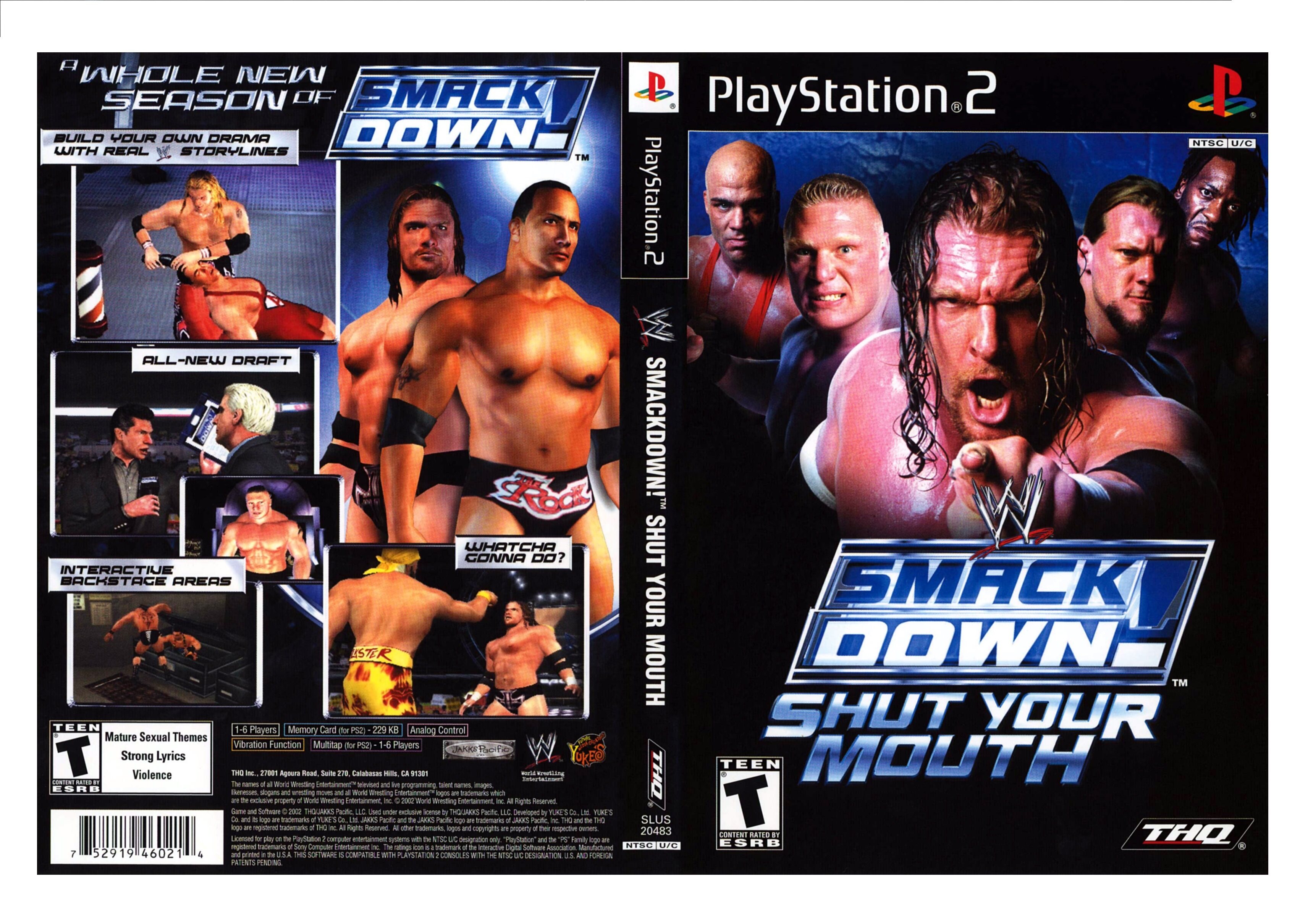PS2 WWE SmackDown! Shut Your Mouth (Dvd Game) | Lazada