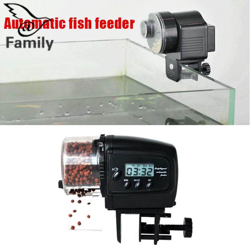 Bigfamily Fish Food Feeder Flake Mini Shape Auto Tank Aquarium Lcd