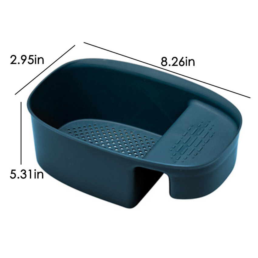 Kitchen Strainer Drain Vegetable Fruit Strainer Basket Suction Cup Sponge Rack Storage Tool Sink Shelf Storage Rack