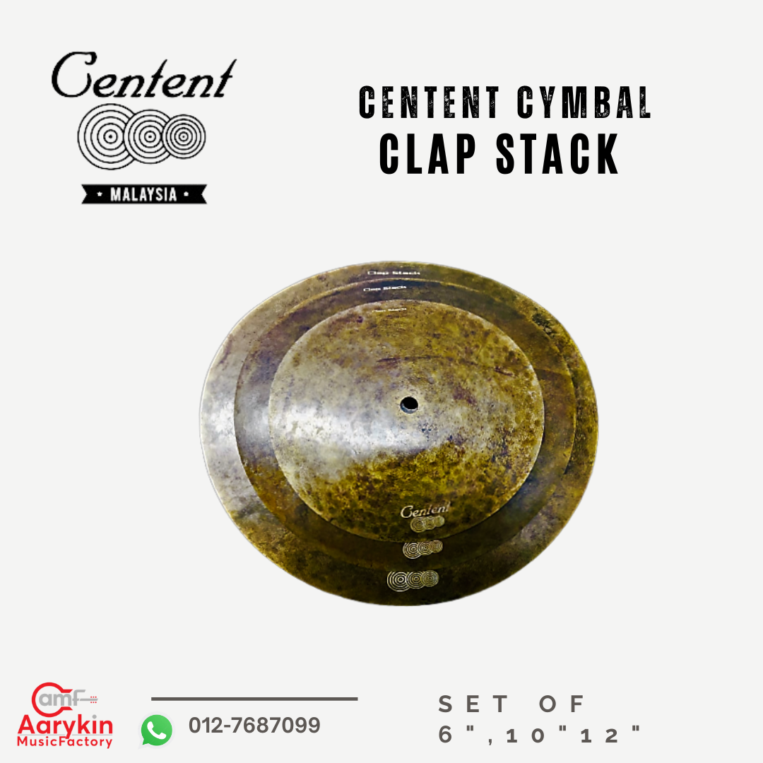 Centent Cymbals Clap Stack (set of 8",10",12") Lazada