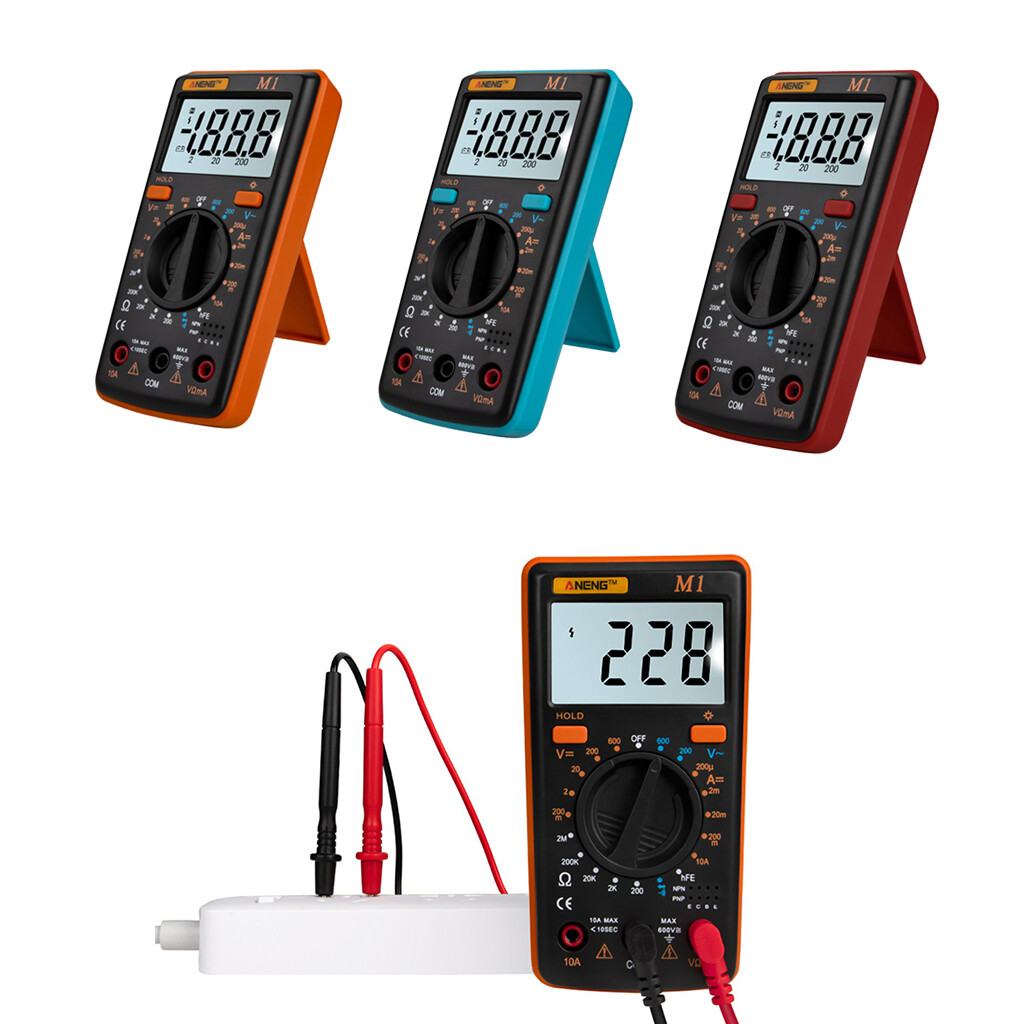 Blesiya M1 Digital Multimeter tester Auto AC/DC Ammeter Voltmeter Ohm