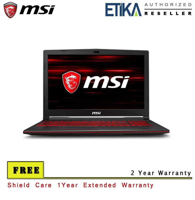 MSI GL63 8RC-666 (GeForce GTX 1050, 4GB GDDR5) Gaming Laptop - FREE Shieldcare + Backpack Malaysia