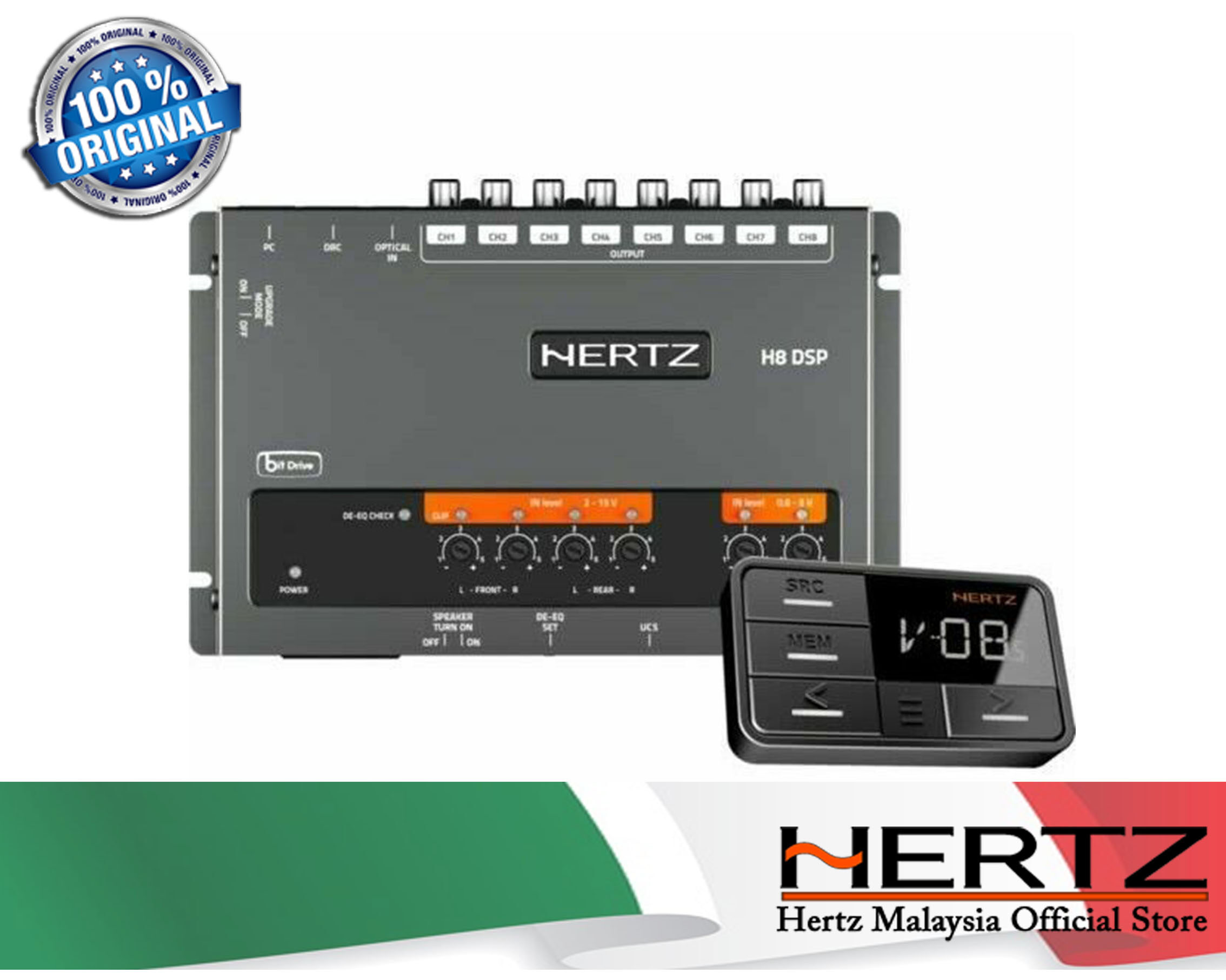 HERTZ H8 DSP デジタル信号プロセッサー HERTZ H8 DSP デジタル信号プロセッサー 羨ましいアウトランダーPHEV