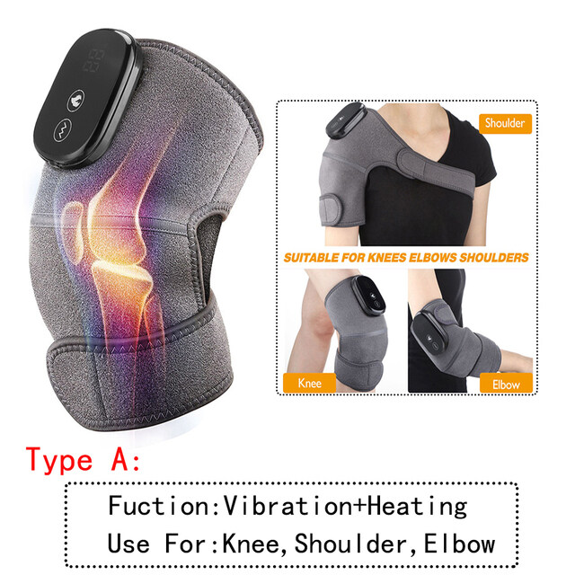 Electric Heating Vibrations Knee Massager Far Infrared Knee Brace Support Heated  Knee Pad for Shoulder Elbow Back Arm Wrist Leg Hot Compress Pain Relief |  Lazada Singapore