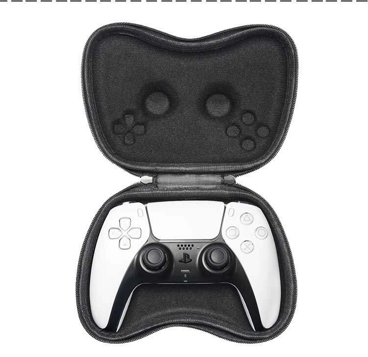 EVA Storage Bag For PS5 Gamepad Dual Sense Controller 360° Full Protection Dustproof Shell Soft Carrying Case For PlayStation 5