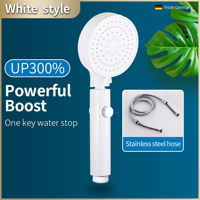 FINIGE 3Modes High Pressure Handheld Shower Head set with pipe bathroom accessories shower set shower head high pressure rain shower head shower hose and head