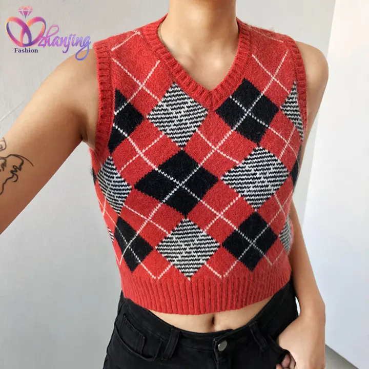 tartan sweater vest
