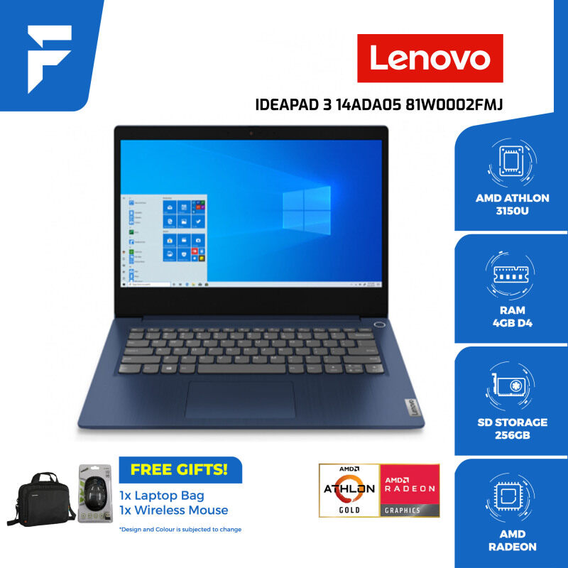 LENOVO Ideapad 3 14ADA05 81W0002FMJ <Blue> (FREE BAG & WIRELESS MOUSE) Malaysia