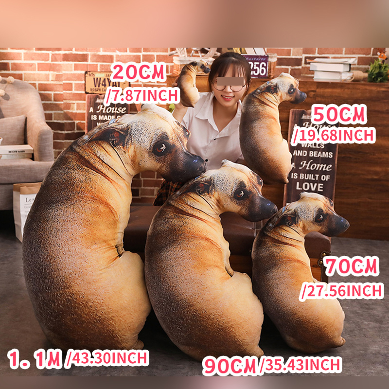 Đồ chơi Hoạt hình bằng nhung 3D Gối nhung hình con chó dễ thương