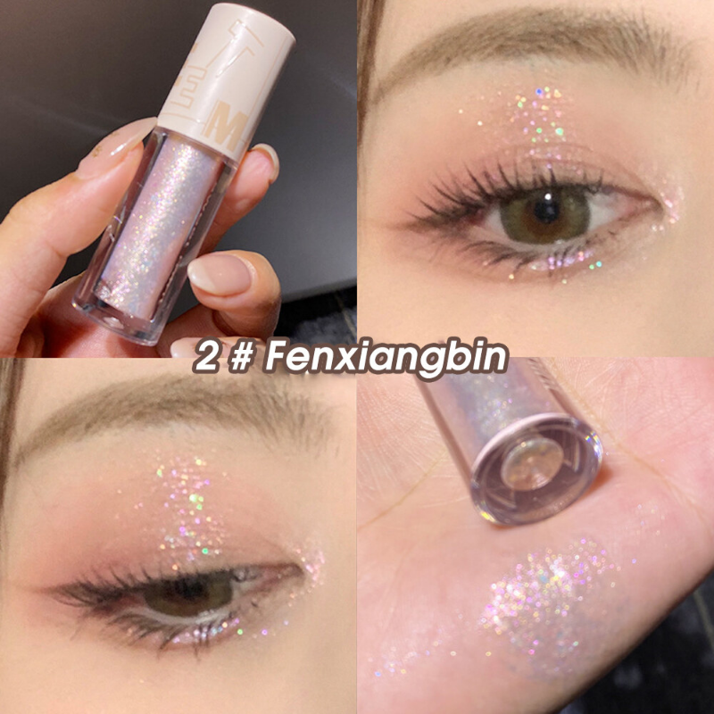 Liquid Eyeshadow Pearlescent Liquid Eyeliner Glitter Sequins Lying Silkworm Highlight Long-lasting Shiny Eye Makeup