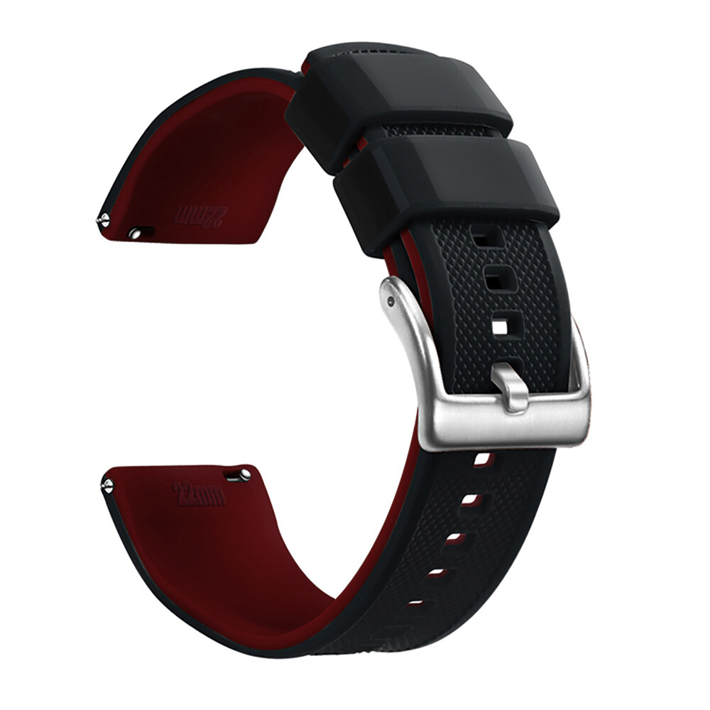 20mm 22mm High Quality Silicone Strap Quick Release Rubber Strap Waterproof Movement Replacement Strap Locking Function