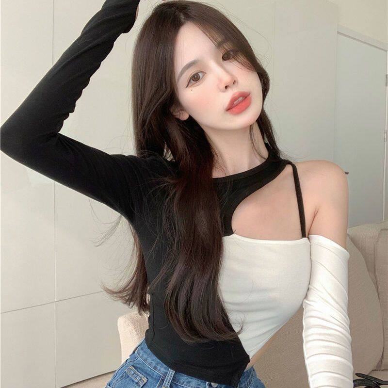 T-shirt Women's Short Long-sleeved Bottom Top