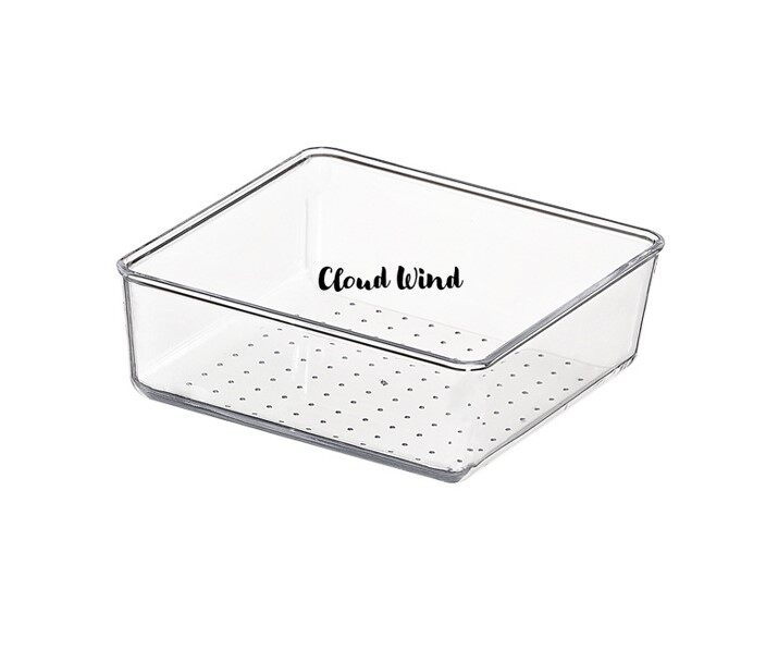 Ready Stock 💄 Clear Plastic Drawer Organizers Stackable Trays Vanity