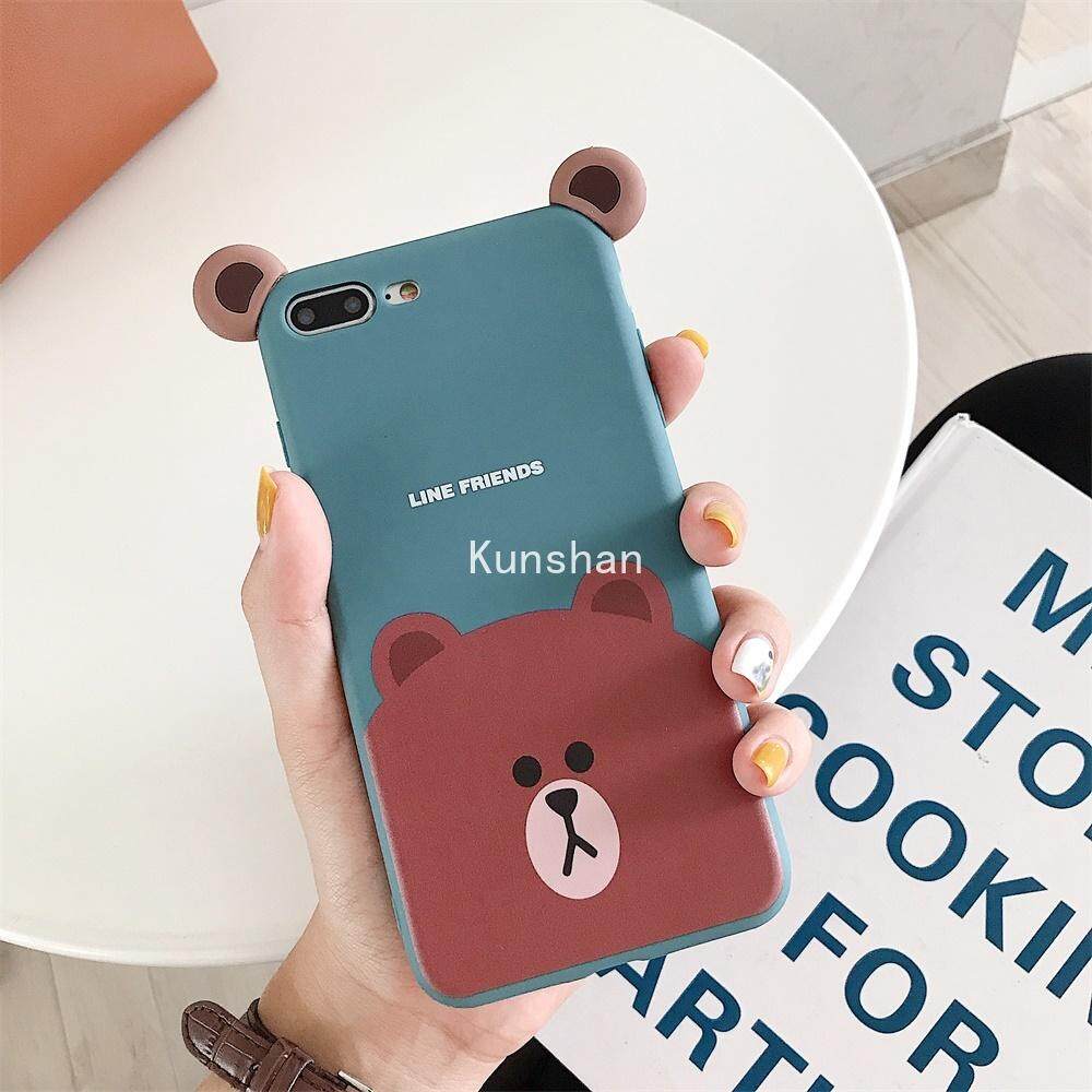 Kunshan Kartun Beruang Lucu Casing Ponsel untuk OPPO A3 A79 A3S A57 A59 A73 A83 A7X Reno F11