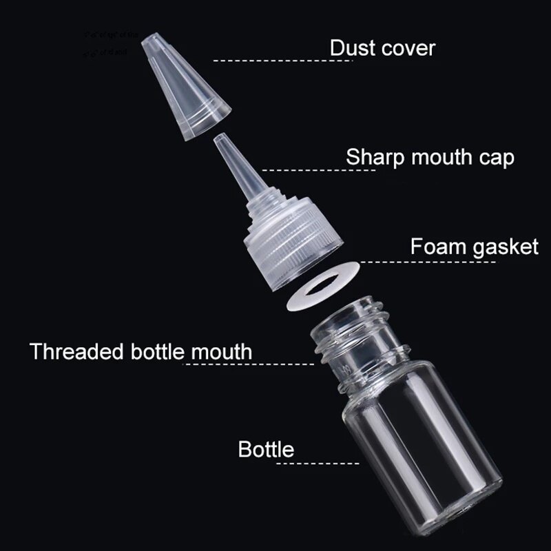 Bóp Trong Suốt 5-120Ml Lọ Có Ống Nhỏ Giọt/Rỗng Có Thể Nạp Lại Chai Nhựa/Chai Pha Chế/Hộp Đựng Đi Du Lịch Và Đi Ra