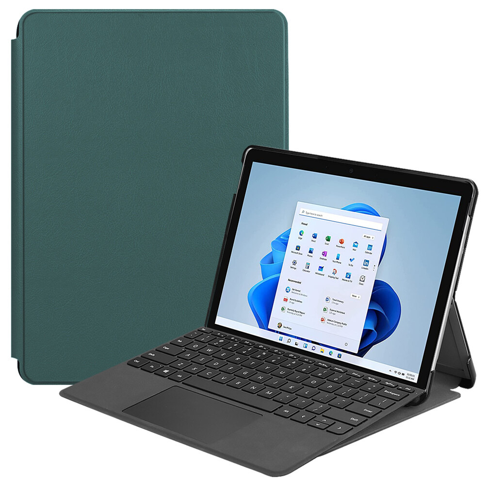 Màu Trơn Vỏ Máy Tính Bảng Cho Microsoft Surface Pro 8 Vỏ Ốp Da Cho Surface Pro 8 Vỏ Siêu Mỏng 13.0 Inch Ốp Lật Đứng Họa Tiết Điện Áp Gấp Làm Đôi