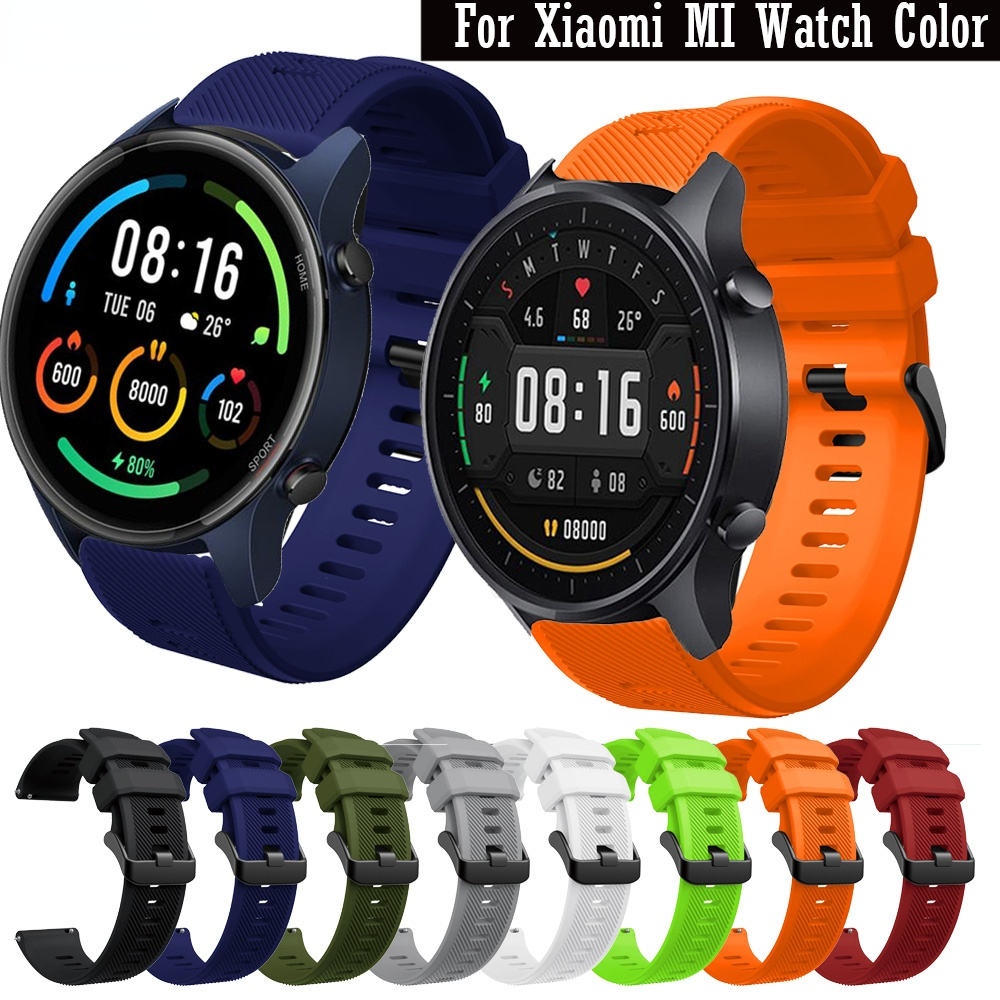 22MM Soft Silicone Watchband Bracelet Watch Strap For Xiaomi MI Watch Color  /Smart watch For huami Amazfit Stratos 2 2S belt Replacement wristband  strap For Realme Watch S | Lazada PH