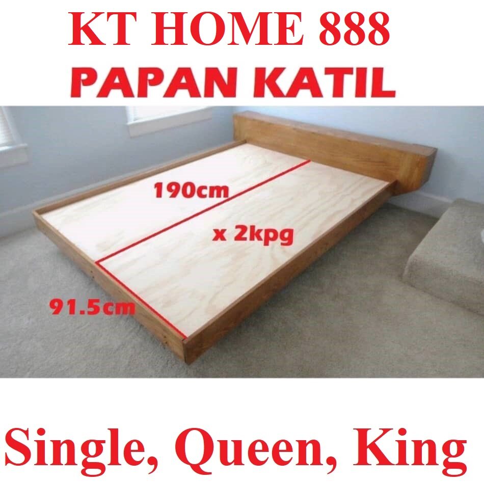 PAPAN KATIL QUEEN / KING size Plywood Bed Frame Lazada