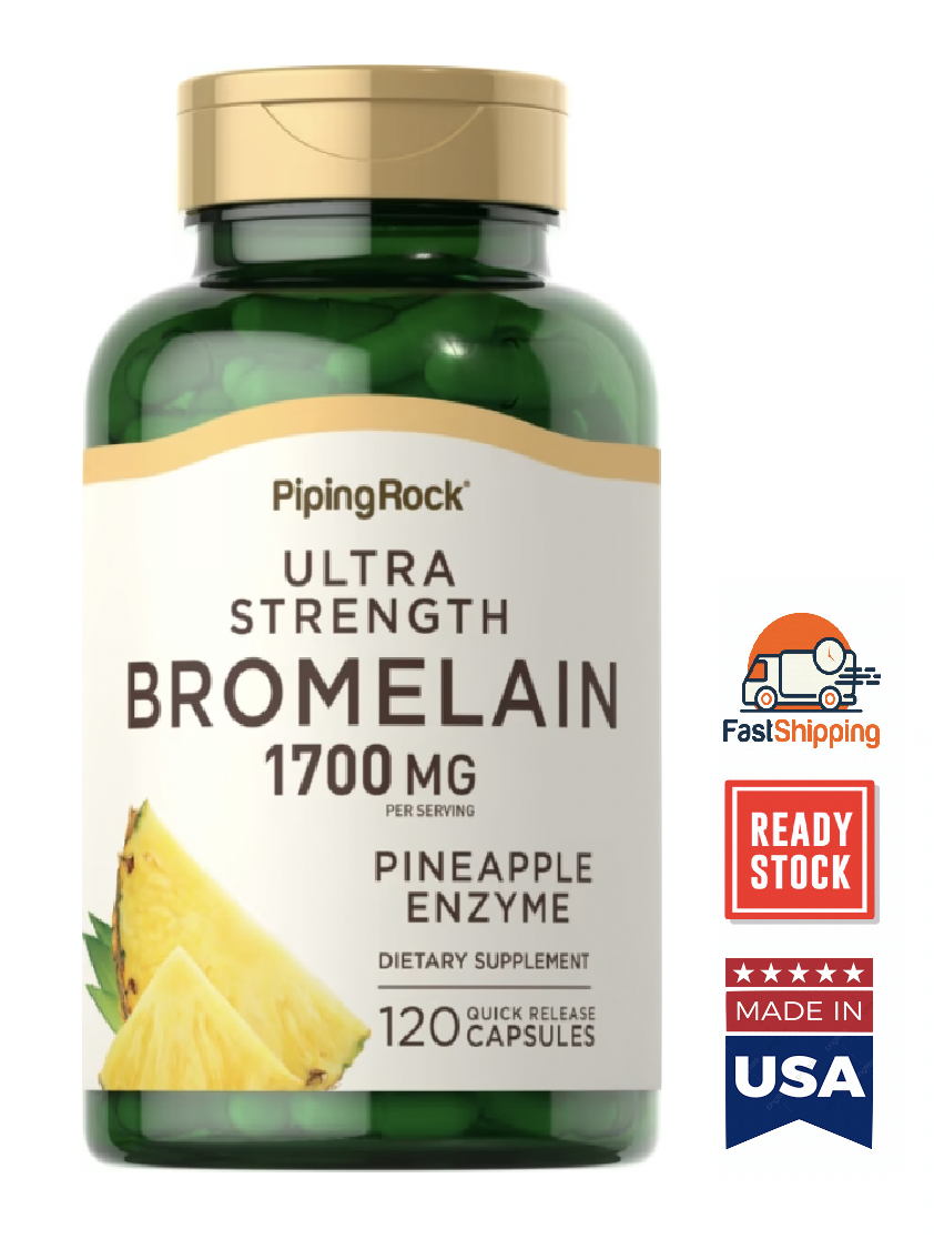 ⭐Ready Stocks⭐Ultra Strength, Bromelain 1700mg, (Joint Pain, Sinus) 120