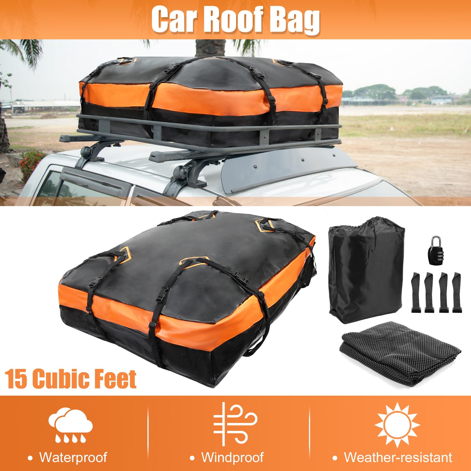 Uxcell PVC Waterproof Cargo Bag Car Roof Carrier Rooftop Top Cargo