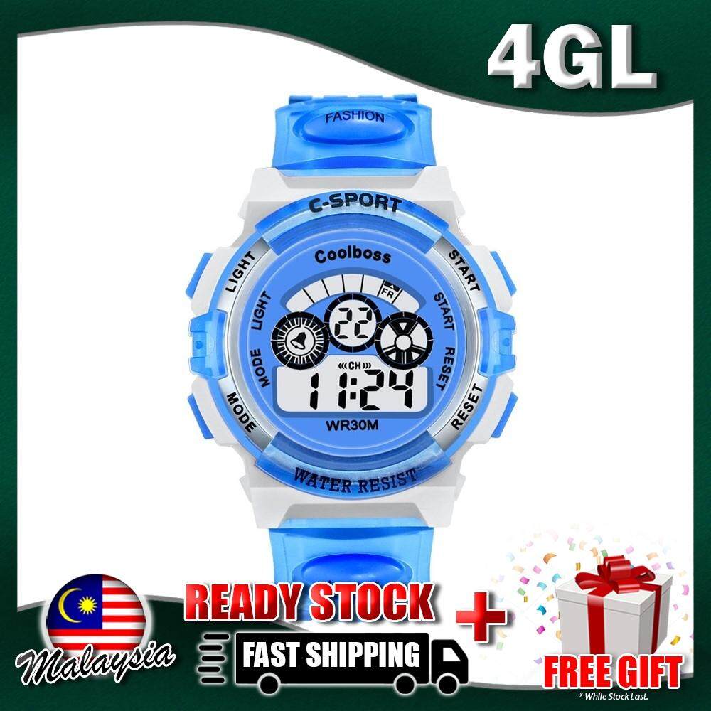 4GL CoolBoss Cooboss Kids Sports Digital LED Watch Jam Tangan (Small 37.5mm) Malaysia