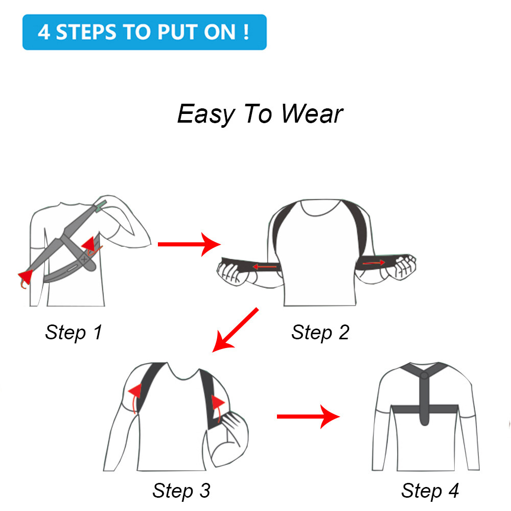 1Pcs Adjustable Posture Corrector Preventing Humpback Protection Spine Pain Relief Correction Belt Women Men Back Shoulder Support