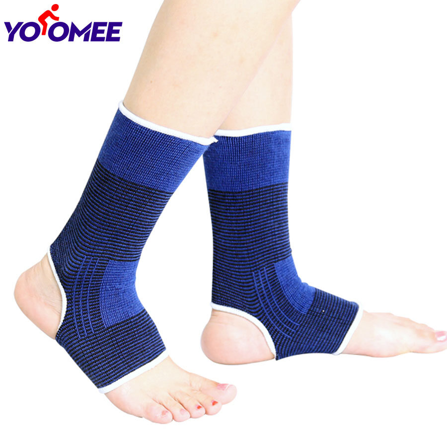 Yoomee 1 Pair Super Soft Ankle Support Protection Gym Running Protection Foot Bandage Elastic Ankle Brace Guard Sport Fitness Support