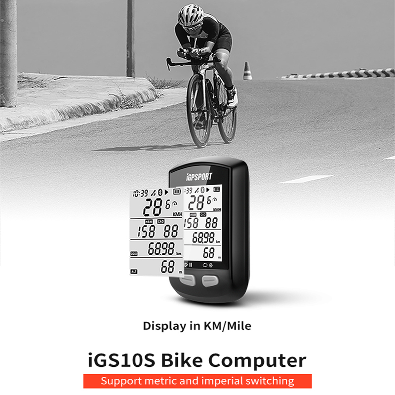 IGPSPORT IGS10Sจักรยานคอมพิวเตอร์ไร้สายมาตรวัดความเร็วด้วยGPSบลูทูธ5.0 ...