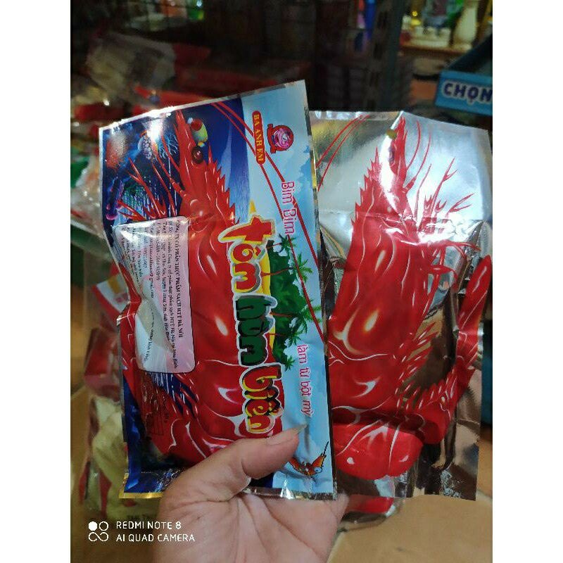 Com bo 10 gói snack tôm hùm dai ngon