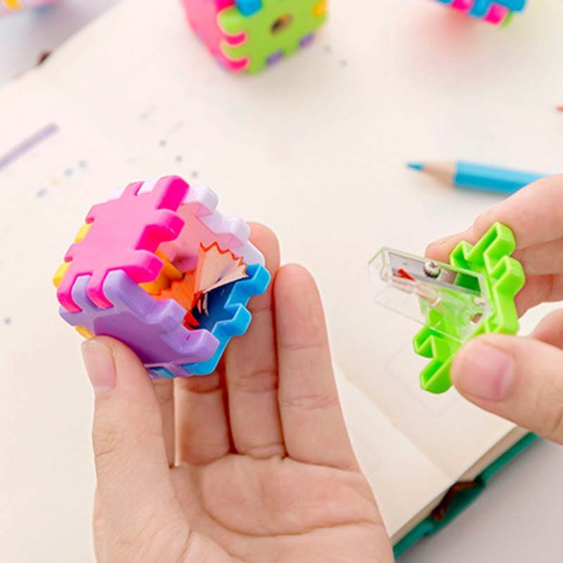 Rubik's Cube Pencil Sharpener Korea Stationery Student Gift
